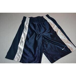 21763 Nike Gym Shorts Basketball Workout Blue Polyester Size Medium Mens